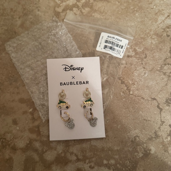 NEW WITH TAGS: BaubleBar Disney Holiday Earrings - Picture 1 of 1